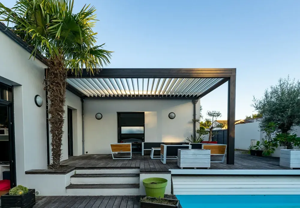 Pergola à Rion-des-Landes